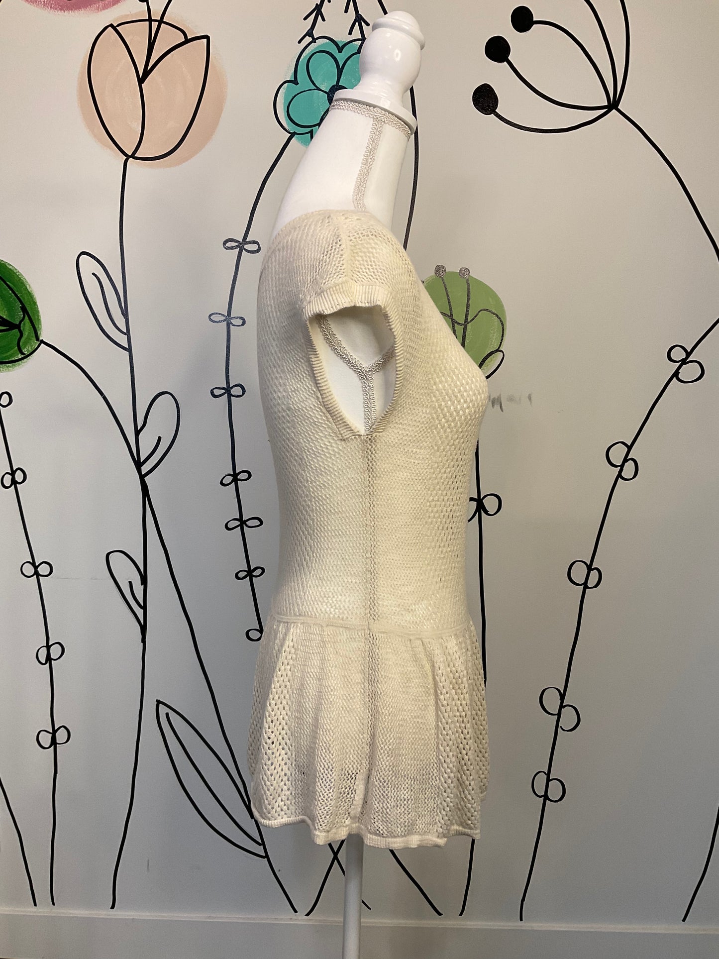 Crochet baby doll top