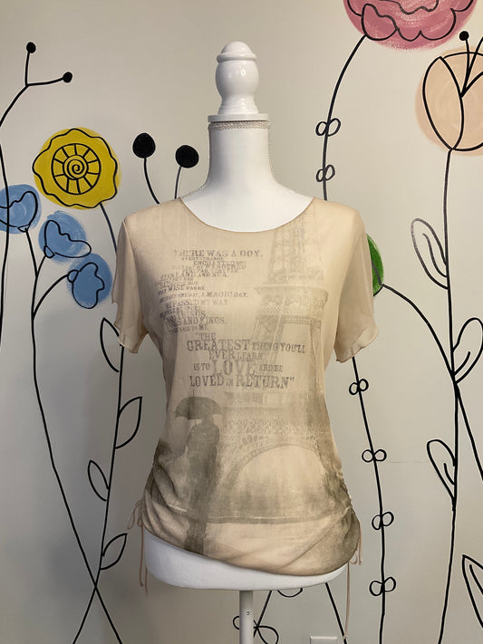 Vintage Vanity sheer shirt