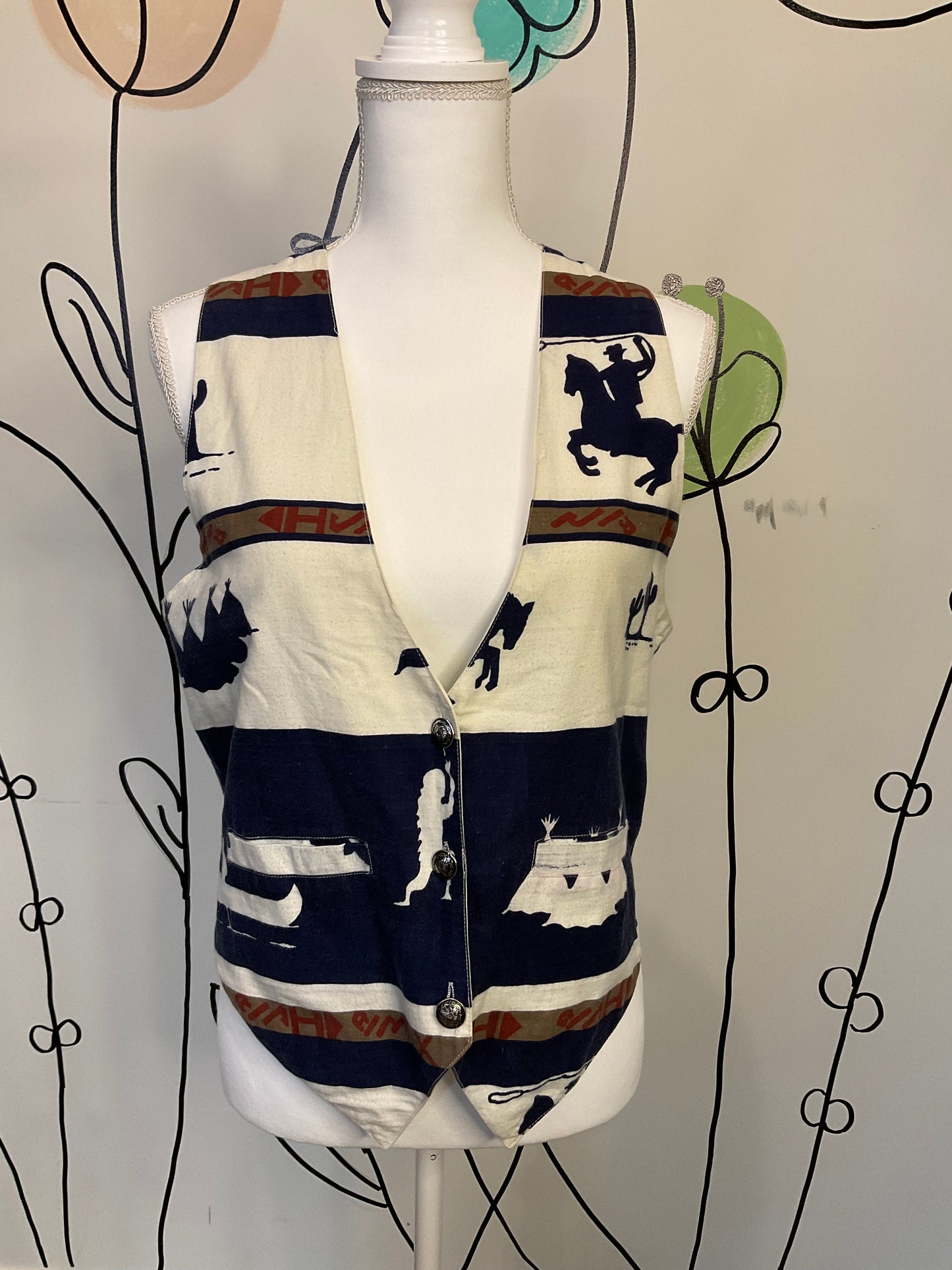 Vintage cowboy vest