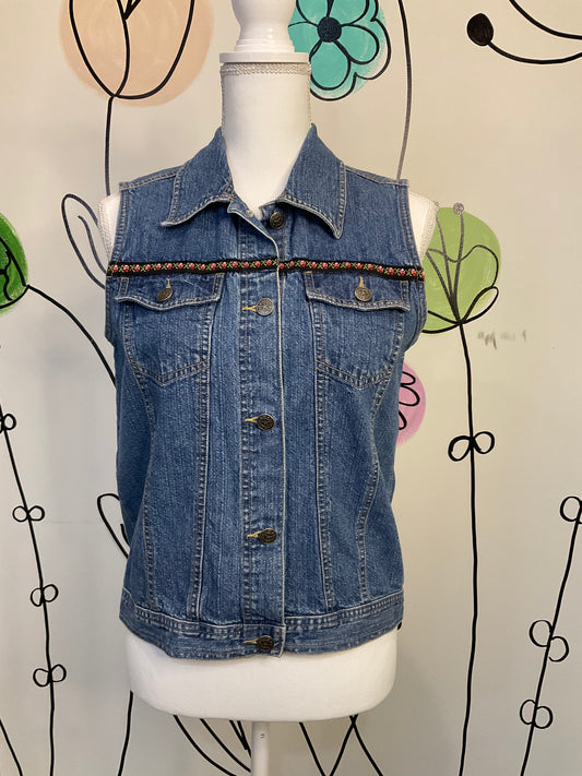 Vintage denim vest