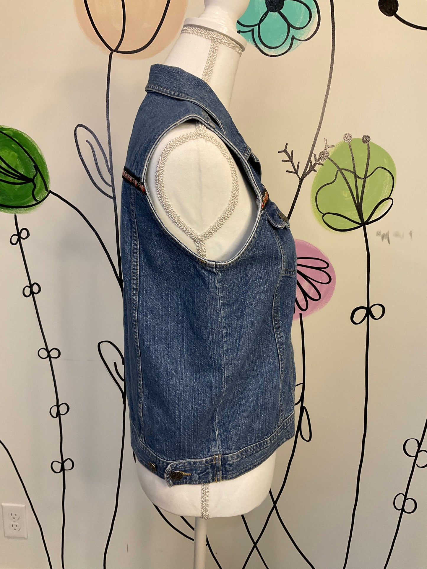 Vintage denim vest