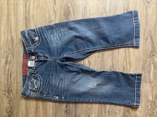 Y2K Hydralic crop jeans